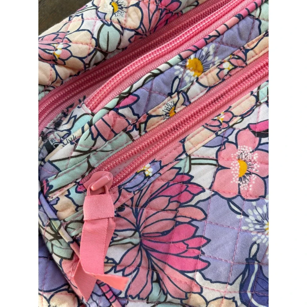 Vera Bradley Disney Minnie's Garden Party Sling Backpack Pink Mouse Quilted